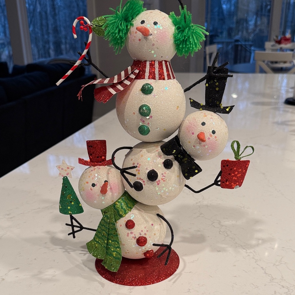 Pier 1 Imports Festive Snowman Holiday Decoration